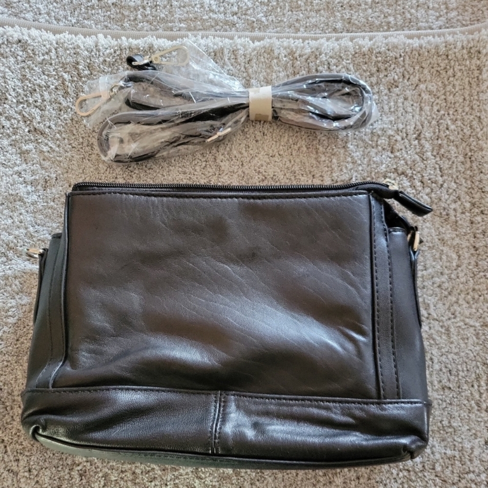 Wilsons Leather Black Crossbody Bag
